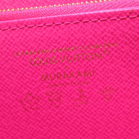 Auth LOUIS VUITTON LV x TM Zippy Wallet M14162 Monogram Pink Multi Character - - Picture 5 of 11